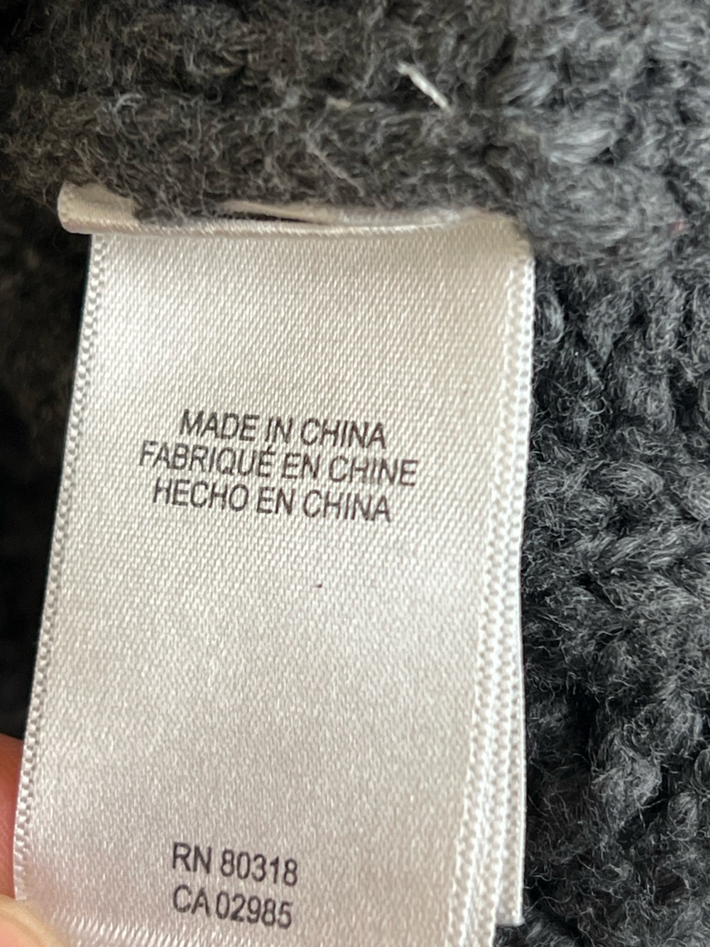 Lucky brand cropped chunky cotton cable knit fisherman sweater grey medium - Picture 9 of 11
